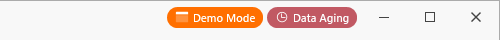 The Data Aging pill in the title bar